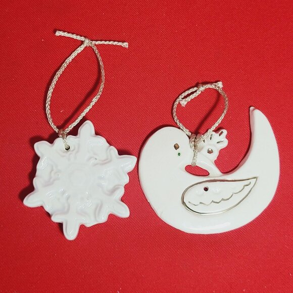 Vintage Ceramic Christmas Ornament Lot of 5 - Picture 11 of 11